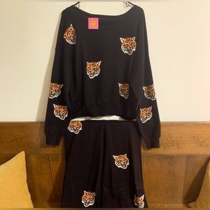 Dressed in Lala Fierce Female Knit Playsuit